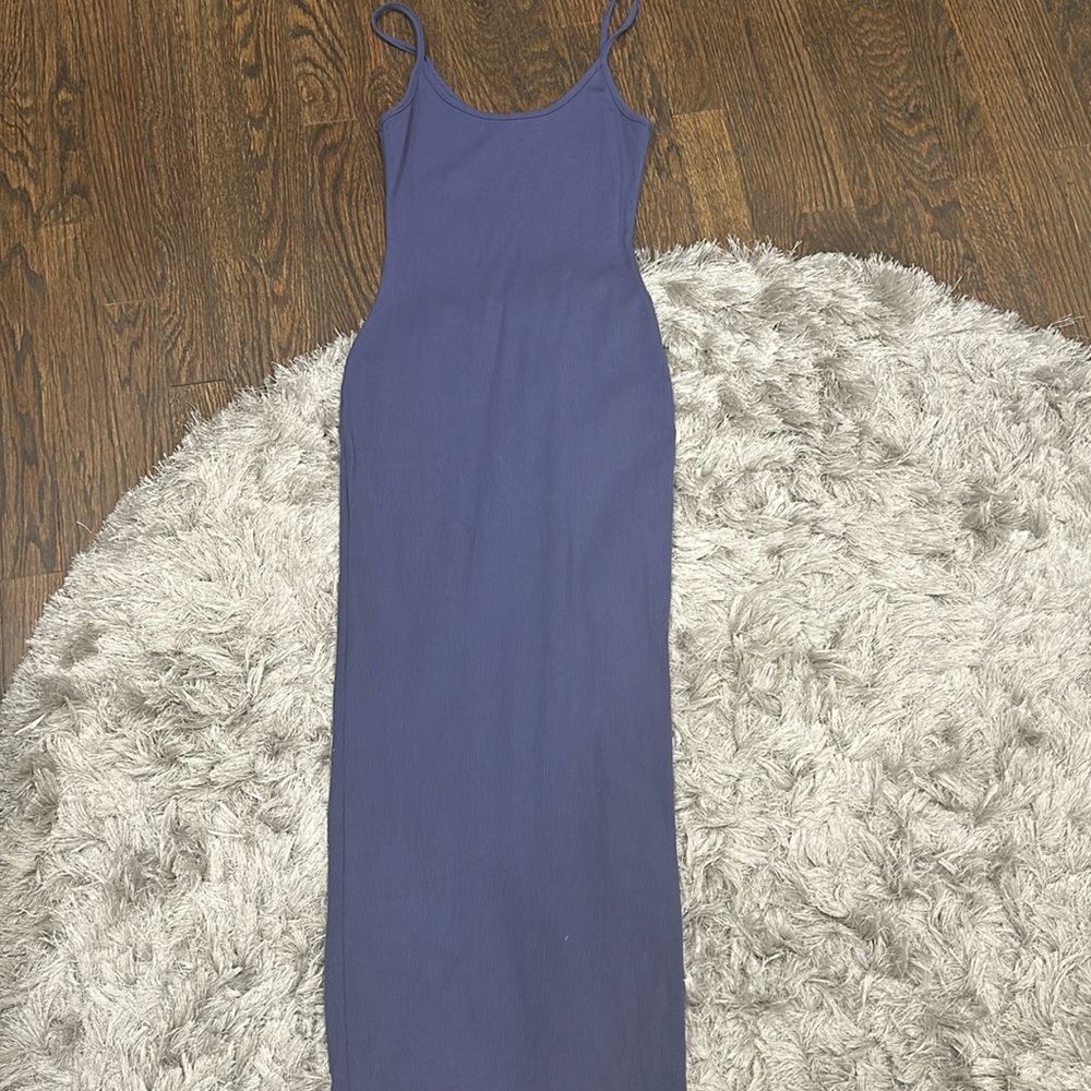 Meshki ribbed midi dress